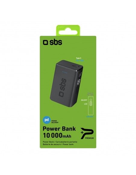 SBS TEBB10000MIPDK batería externa Ión de litio 10000 mAh Negro