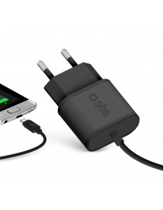 SBS TETRMICRO21AFAST cargador de dispositivo móvil Negro Interior