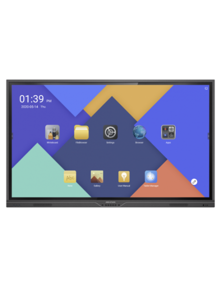 HIKVISION PANTALLA INTERACTIVA 65" 4K / IR TOUCH / ANDROID 8.0 / 3GB / ALMAC INT 32GB / 20 PUNTOS / 500 CD/M2 / 6000:1 / HDMI X2