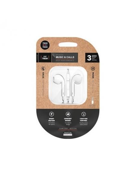 PACK AURICULARES MICRO TECHONETECH BLANCO/NEGRO - Imagen 2