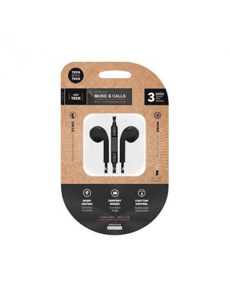 PACK AURICULARES MICRO TECHONETECH BLANCO/NEGRO - Imagen 3