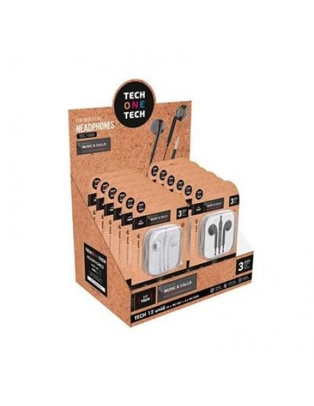 PACK AURICULARES MICRO TECHONETECH BLANCO/NEGRO - Imagen 4