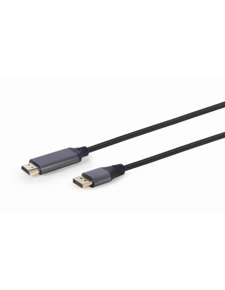 Gembird CC-DP-HDMI-4K-6 adaptador de cable de vídeo 1,8 m DisplayPort HDMI tipo A (Estándar) Negro