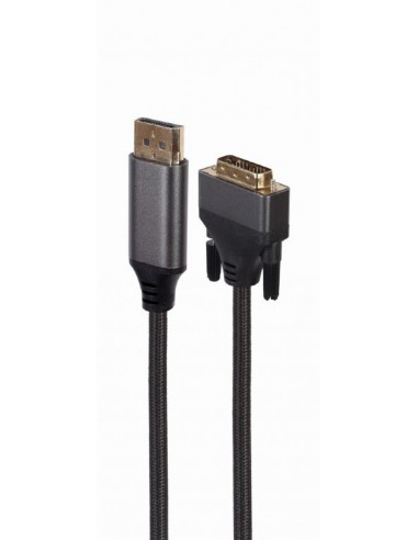 Gembird CC-DPM-DVIM-4K-6 adaptador de cable de vídeo 1,8 m DisplayPort DVI Negro