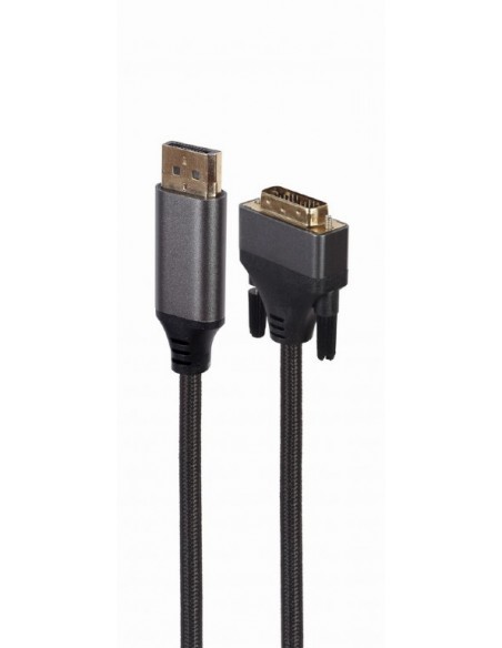 Gembird CC-DPM-DVIM-4K-6 adaptador de cable de vídeo 1,8 m DisplayPort DVI Negro