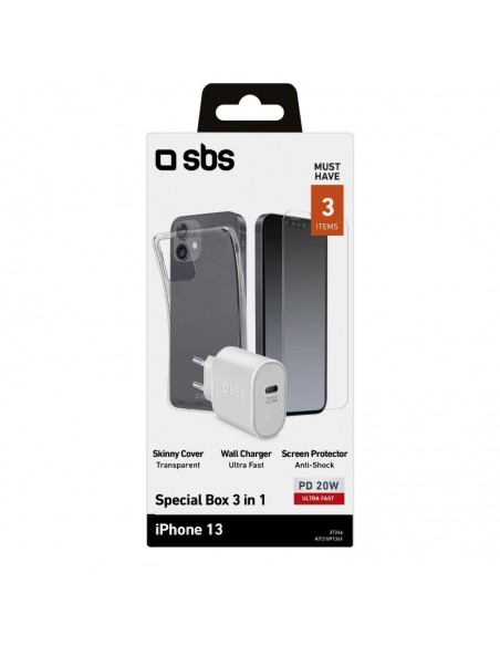 SBS KIT31IP1361 kit arrancador para teléfono móvil Transparente, Blanco