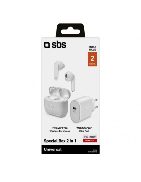 SBS KITAUDIOIP13 kit arrancador para teléfono móvil Blanco