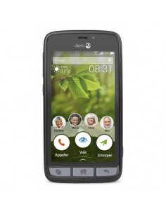 Doro Liberto 8031 11,4 cm (4.5") SIM única Android 5.1 4G MicroUSB 8 GB 2000 mAh Negro, Acero inoxidable