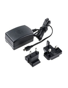 RASPBERRY FUENTE DE ALIMENTACION MICRO USB 5V 2.5A - NEGRO - PARA RASPBERRY PI 3 - EU/UK (1235272) - Imagen 1