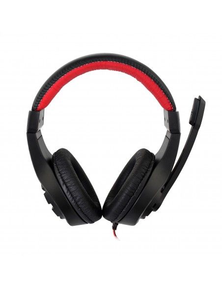 Gembird GHS-01 auricular y casco Auriculares Alámbrico Diadema Juego Negro, Rojo