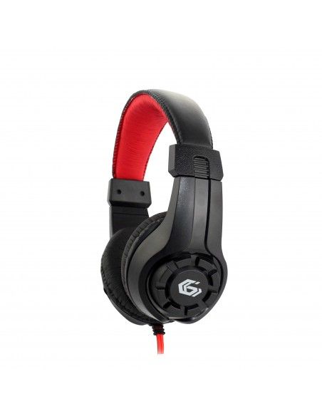 Gembird GHS-01 auricular y casco Auriculares Alámbrico Diadema Juego Negro, Rojo