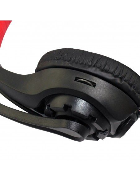 Gembird GHS-01 auricular y casco Auriculares Alámbrico Diadema Juego Negro, Rojo