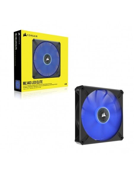 Corsair ML140 LED ELITE Carcasa del ordenador Ventilador 14 cm Negro 1 pieza(s)