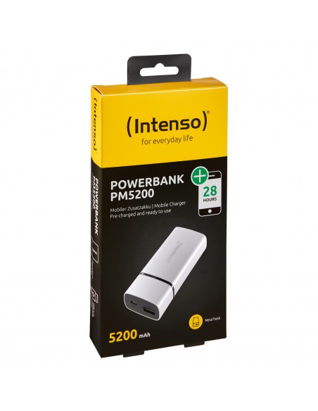 Intenso PM5200 batería externa Ión de litio 5200 mAh Blanco