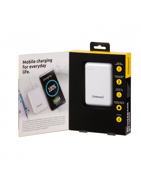 Intenso XS10000 batería externa Polímero de litio 10000 mAh Blanco