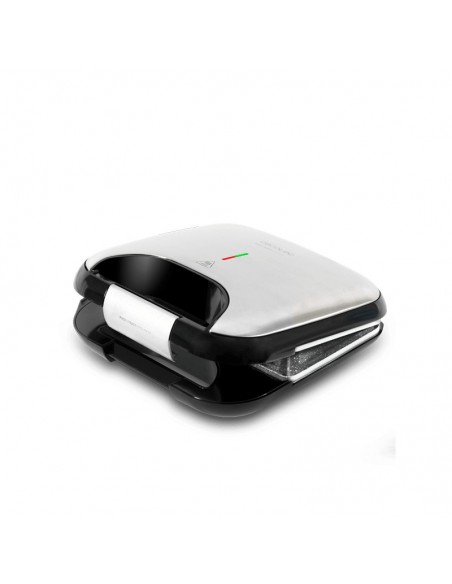 Cecotec Rock´n Toast Fifty-Fifty sandwichera 750 W Negro, Plata