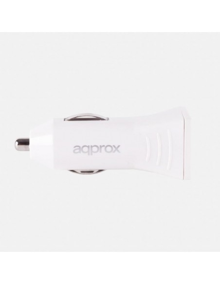 Approx APPUSBCARW cargador de dispositivo móvil Negro, Blanco Auto