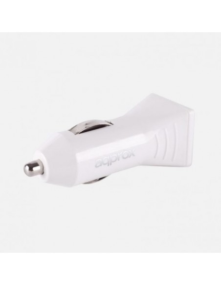 Approx APPUSBCARW cargador de dispositivo móvil Negro, Blanco Auto