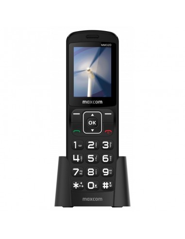 MaxCom MM32D teléfono móvil 6,1 cm (2.4") 100 g Negro Teléfono básico