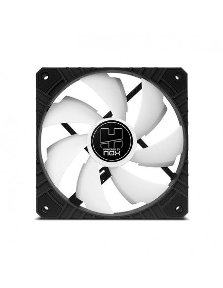 NOX H-FAN PRO Carcasa del ordenador Ventilador 12 cm Negro, Blanco