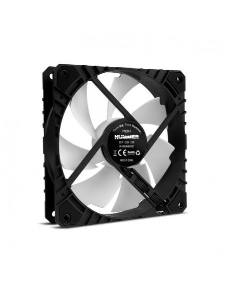 NOX H-FAN PRO Carcasa del ordenador Ventilador 12 cm Negro, Blanco