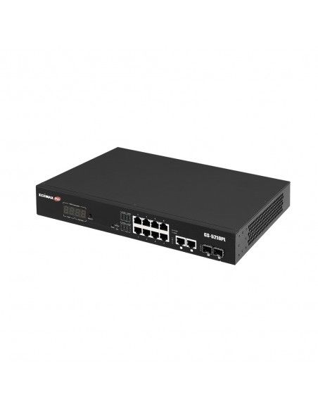 Edimax GS-5210PL switch Gestionado Gigabit Ethernet (10 100 1000) Negro