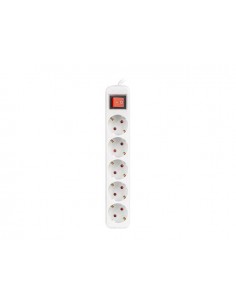 Lanberg PS1-05F-0150-W base múltiple 1,5 m 5 salidas AC Interior Blanco