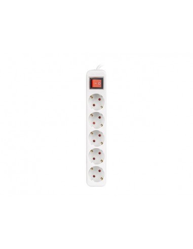 Lanberg PS1-05F-0150-W base múltiple 1,5 m 5 salidas AC Interior Blanco