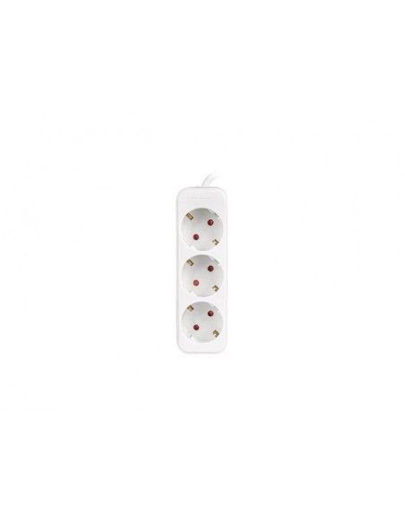 Lanberg PS0-03F-0150-W base múltiple 1,5 m 3 salidas AC Interior Blanco