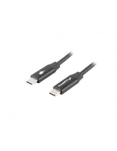 Lanberg CA-CMCM-40CU-0005-BK cable USB 0,5 m USB 2.0 USB C Negro
