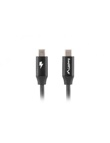 Lanberg CA-CMCM-40CU-0005-BK cable USB 0,5 m USB 2.0 USB C Negro