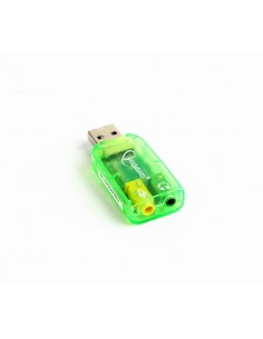 Gembird SC-USB-01 cambiador de género para cable 3,5 mm Verde