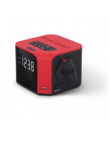 ​SCHNEIDER CONSUMER SC360ACL Reloj despertador digital Rojo