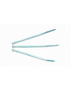 Gembird NYT-150 25 presilla Nylon Blanco 100 pieza(s)