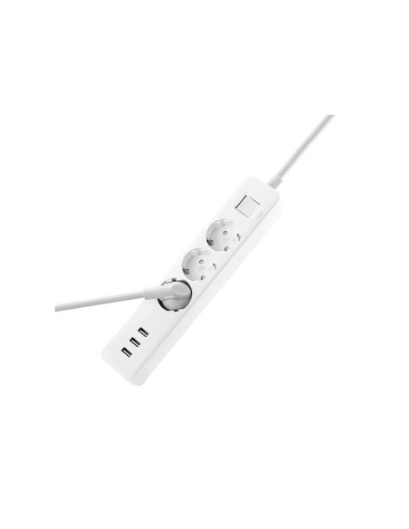 Xiaomi Mi Power Strip base múltiple 1,4 m 3 salidas AC Interior Blanco