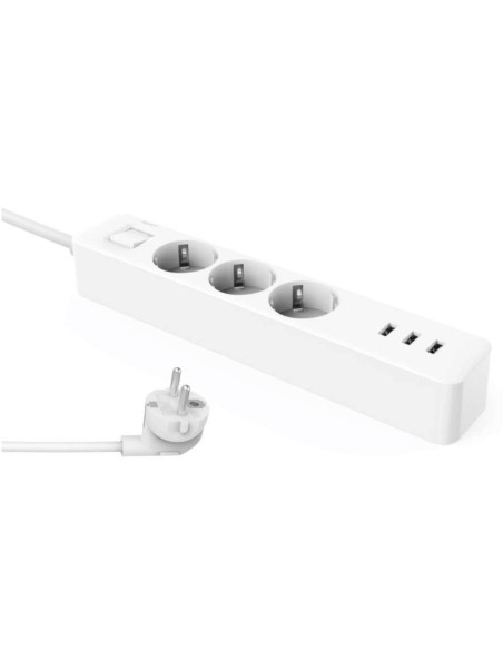 Xiaomi Mi Power Strip base múltiple 1,4 m 3 salidas AC Interior Blanco