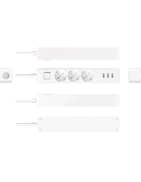 Xiaomi Mi Power Strip base múltiple 1,4 m 3 salidas AC Interior Blanco