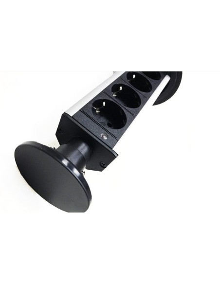 Phasak BN 6014 limitador de tensión Negro, Azul 4 salidas AC 1,5 m