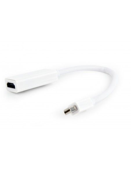 Gembird A-MDPM-HDMIF-02-W adaptador de cable de vídeo Mini DisplayPort HDMI tipo A (Estándar) Blanco