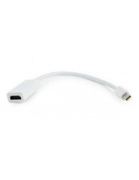 Gembird A-MDPM-HDMIF-02-W adaptador de cable de vídeo Mini DisplayPort HDMI tipo A (Estándar) Blanco