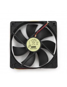 Gembird FANCASE3 computer cooling system Carcasa del ordenador Ventilador 12 cm Negro