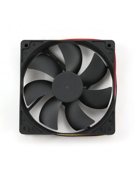 Gembird FANCASE3 computer cooling system Carcasa del ordenador Ventilador 12 cm Negro