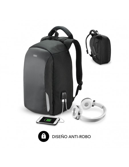 SUBBLIM Mochila para Portátil Secure Antitheft Backpack 16" Black