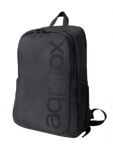Approx appBP301 mochila Negro Plástico, Poliéster, Poliuretano