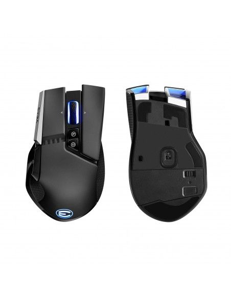 EVGA X20 ratón Ambidextro RF Wireless+Bluetooth+USB Type-A Óptico 16000 DPI