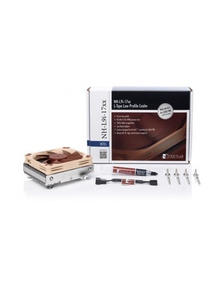 Noctua Kühler NH-L9i 17xx Procesador Enfriador 9,2 cm Beige, Marrón 1 pieza(s)