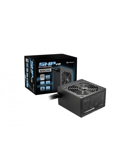 Sharkoon SHP V2 unidad de fuente de alimentación 650 W 20+4 pin ATX ATX Negro