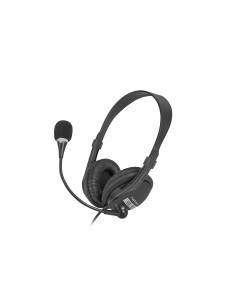 NATEC Drone USB Auriculares Alámbrico Diadema Oficina Centro de llamadas MicroUSB Negro