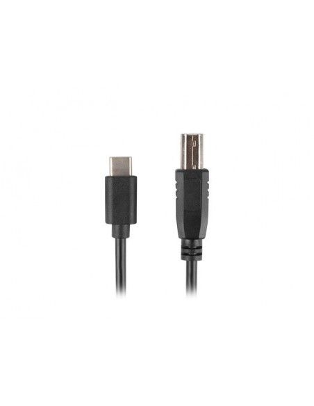 Lanberg CA-USBA-13CC-0030-BK cable USB 3 m USB 2.0 USB B USB C Negro
