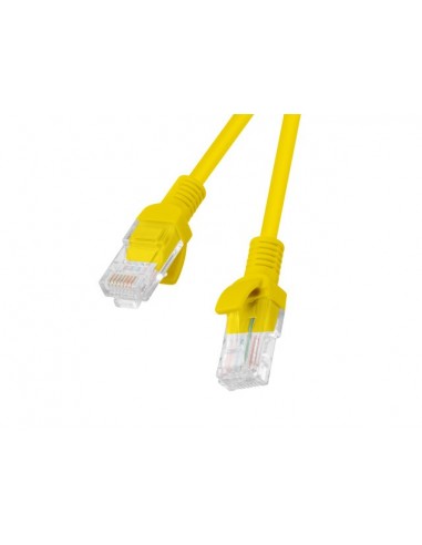 Lanberg PCU5-10CC-0025-Y cable de red Amarillo 0,25 m Cat5e U UTP (UTP)